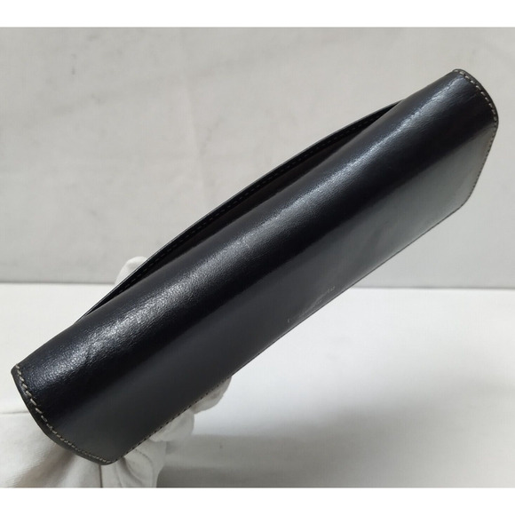 Kate Spade New York Black Leather Credit Card Trifold Wallet - Made in Italy - Picture 5 of 16